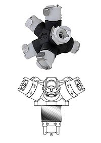 5-way splitter CPC 8 mm