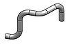 Produktbild zu Pump discharge pipe (for diverting flow in bath) for bath thermostats with KISS E, CC-E - 33288