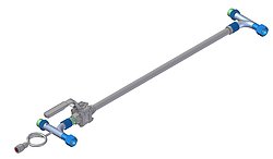 Manuell einstellbarer Bypass M24x1,5 mit Manometer-Anschluss