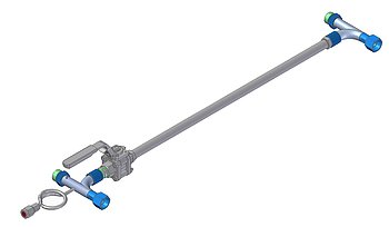 Manually adjustable bypass M24x1,5 with connection for manometer Manually adjustable bypass M24x1,5 with connection for manometer