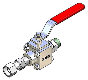 Ball valve, M24x1,5