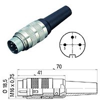 Kabelstecker 3-polig für ECS/LEVEL