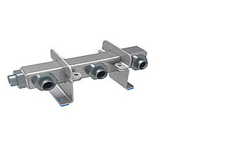 3-way Header, M38x1,5 3-way Header, M38x1,5
