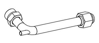 Calibration bend M24x1,5 with sensor pocket Calibration bend M24x1,5 with sensor pocket
