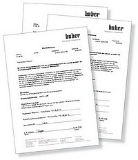 Factory calibration certificate - Temperature stability to DIN 12876