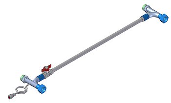 Manually adjustable bypass M30x1,5 with connection for manometer Manually adjustable bypass M30x1,5 with connection for manometer