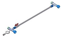 Manuell einstellbarer Bypass M30x1,5 mit Manometer-Anschluss