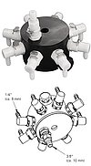 Produktbild zu 8-fach Verteiler, CPC-Kupplung - 343938