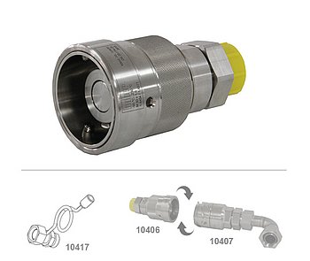 Quick-disconnect adaptor M30x1,5 Quick-disconnect adaptor M30x1,5