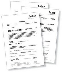 Werkskalibrierschein – Absolutgenauigkeit