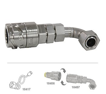 Quick-disconnect coupler M30x1,5 Quick-disconnect coupler M30x1,5