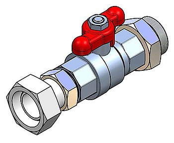 Ball valve, M38x1,5 Ball valve, M38x1,5