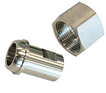 Welding end adapter to M24x1,5 female